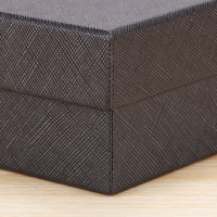 Boîtes carrées en carton rigide de haute qualité avec logo personnalisé, base et couvercle, impression par estampage