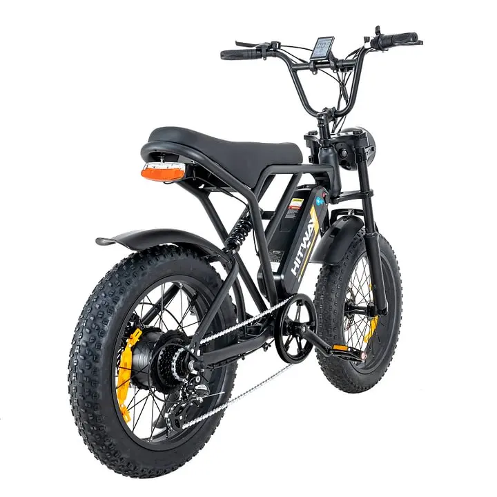 Bicicleta de Montaña retro para adultos, bici de neumático ancho de 20 pulgadas y 7 velocidades, 250W
