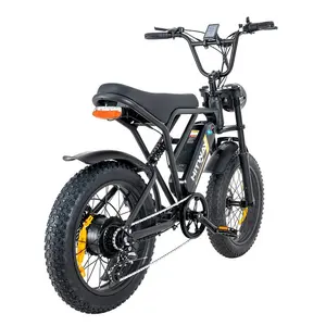 HITWAY BK29 New Arrivals Fat Tire Bike 20inch 7 Speed Mountain Bike 250w Retro E Dirt Bikes For Adults