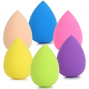 Ensemble d'éponges de maquillage en forme de goutte, sans latex, pour un mélange doux du fond de teint, utilisation humide ou sèche, outils de beauté - Product Image 1