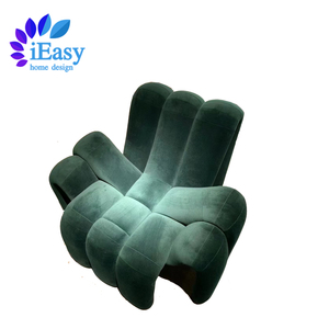 IEasy-Silla de sofá de tela de terciopelo para sala de estar, sillón moderno de tela de araña para sala de estar - Product Image 3