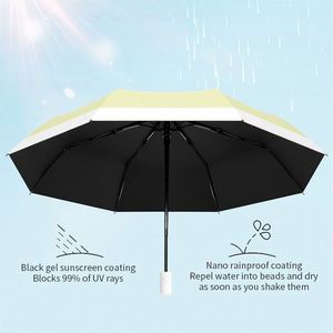 ร่มกันลมพับสามตอนอัตโนมัติป้องกันรังสียูวีพร้อมโลโก้สั่งทำ - Product Image 6