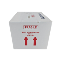 Boîte en polypropylène ondulé Yuexin pour l'emballage des huîtres, des palourdes et des moules, imperméable, réutilisable, recyclable, en plastique Coroplast, empilable
