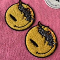 Écusson de coton chenille brodé à chaud personnalisé, écusson de serviette de broderie de qualité parfaite pour uniforme