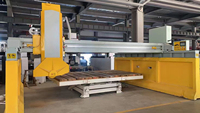 Hecho en China Puente de gran tamaño Mármol Granito Hoja de sierra de piedra Enrutador CNC Máquina de corte Grabado de corte CNC