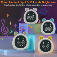 Jam Alarm Digital Lampu Malam Bayi ABS, Alat Bantu Tidur yang Menenangkan dengan Timer, Lampu Malam LED di Samping Tempat Tidur untuk Bayi dan Balita.
