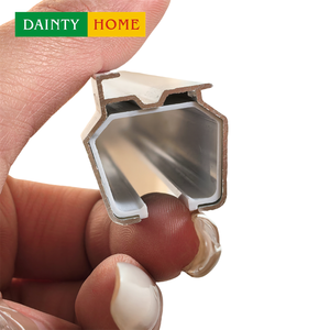 Rail de rideau en aluminium blanc ultra-mince profil bas incurvé montage au plafond tringles à rideaux modernes et accessoires - Product Image 6