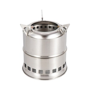 户外野营厨房背包炊具配件可折叠铁燃烧器炉灶带易储物迷你火盆炊具旅行 - Product Image 1