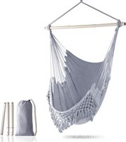 Support métallique détachable pour hamac en toile à pampilles multicouches, pour usage intérieur/extérieur, chaise de balcon