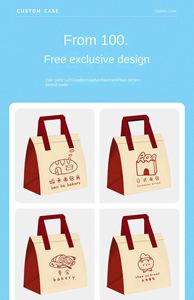 Custom Insulated Non-Woven Cartoon Style Extra Large Cooler Bags for Cake Delivery Thermal Insulation - Product Image 3