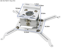 Support de plafond pour projecteur JAVES, type mural fixe JBBPM, capacité de charge 15 kg, longueur réglable 33 cm, certifié CE, fabriqué en Chine