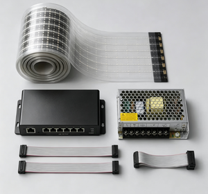 Pantalla LED <span class=keywords><strong>Transparente</strong></span> Flexible P3.91, Autoadhesiva, 85% de Transparencia, 4500Nits, para Exhibición Publicitaria en Escaparates de Centros Comerciales - Product Image 5