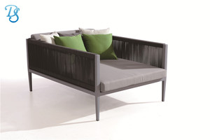 Ensemble de mobilier d'extérieur en aluminium hydrofuge pour jardin, patio et salon, avec cordes et verre, modèle Ds18107 - Product Image 5