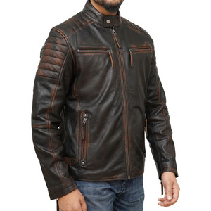 Veste en cuir véritable 100% authentique, style tendance, nouvelle arrivée, veste en cuir véritable pour homme, vêtements pour homme très vendus, vestes en cuir - Product Image 2