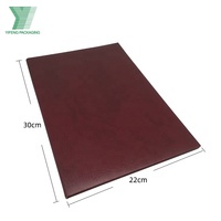 Carpeta de cuero A4, soporte para documentos, presentación personalizada, carpetas de papel, Impresión de logotipos, bolsillos para carpetas de cartón