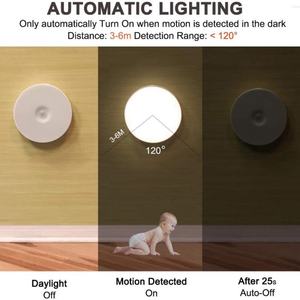 Lumière à détecteur de mouvement, rechargeable par USB, sans fil, autocollante, LED, lumière de nuit rechargeable pour la maison, le couloir, la garde-robe, la chambre à coucher, les escaliers - Product Image 5