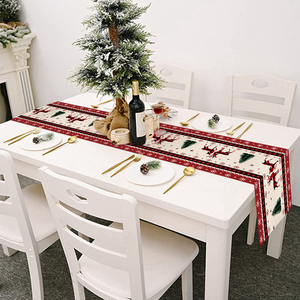 Chemin de table en papier avec matériaux réutilisables et motif décoratif pour les décorations de fêtes et d'événements - Product Image 1