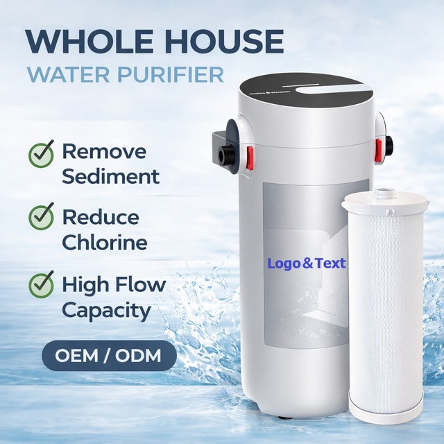 Menred Water Filter System Whole House for Home Use, High Flow Home Water Purification System for Municipal Tap Water