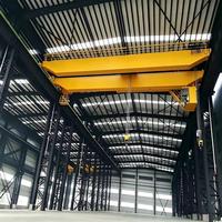 Pont roulant européen à double poutre 80T à faible hauteur de plafond, modulaire VFD, faible charge sur les roues pour usine de fabrication industrielle lourde