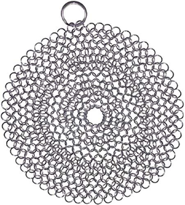 Limpiador de Ruedas de Coche de Acero Inoxidable y Hierro Fundido, Paquete de 2 Cepillos de Malla Metálica y Raspadores (7 y 5 Pulgadas Redondos) - Product Image 1