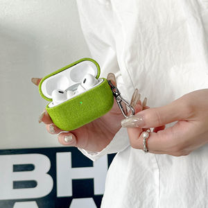 Para <span class=keywords><strong>airpods</strong></span> 4 <span class=keywords><strong>Anc</strong></span> Denim Pu Funda protectora de cuero para auriculares con gancho para Apple <span class=keywords><strong>airpods</strong></span> <span class=keywords><strong>3</strong></span> Pro Funda de cuero de segunda generación - Product Image 4