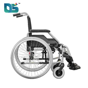 Conception populaire cadre en alliage d'aluminium a parlé pneus épais cuir siège confortable déflecteur genou frein Durable fauteuil roulant manuel - Product Image 4