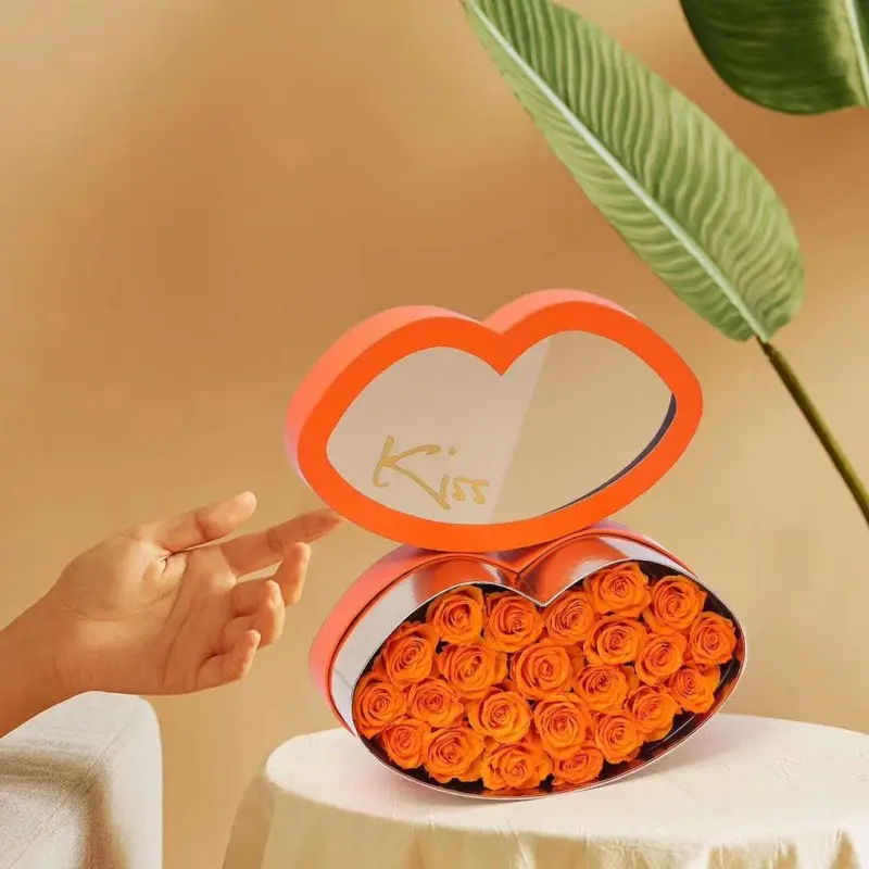 키스 나 모자 상자 선물 상자 립 모양의 포장 모자 상자 꽃 포장 종이 가방 선물 복합 재료