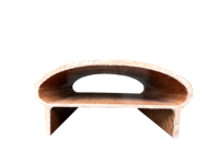 Rampe en FRP pultrudé imitation bois, rampe en fibre de verre anti-corrosion UV pour projets de jardin, d'escalier et d'aménagement paysager