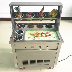 <span class=keywords><strong>Mini</strong></span> machine à glaces roulées à froid avec plateau en marbre - Product Image 2