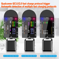 Testeur USB 5-32V DC 5.5 type-c voltmètre numérique ampèremètre détecteur de tension de banque d'alimentation QC2.0 3.0 PD3.0 détecteur de compteur électrique