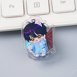 Clip de Plástico Acrílico de Personajes de Anime Q Version <span class=keywords><strong>Rampo</strong></span> Bai Chunian, Diseño de Sirena Caída, para Estudiantes - Product Image 1