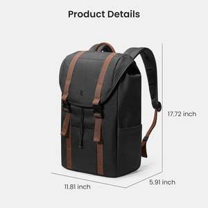 Mochila para portátil, estilo roll-top, elegante y duradera, hecha de PET reciclado, para hombres y mujeres, muestra gratuita - Product Image 5
