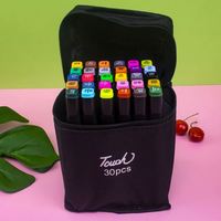 Marqueur permanent à double pointe 60-262 avec logo personnalisé, pointe fine, non effaçable, à base d'alcool, pour plastique, double face, pour l'écriture artistique