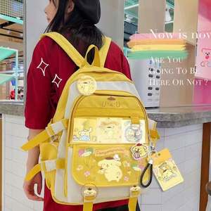 Mochila de felpa Kawaii Sanrios Melodies Cinnamorolls, Mochila para gatitos, bolso de hombro, regalos para niñas, Mochila de peluche Kuromis - Product Image 6