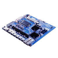 Placa base Industrial integrada Zeroone Intel 6 * Lan I3/I5/I7 procesador doble para equipo de escritorio para el hogar Servidor de firewall nuevo
