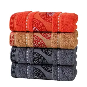 Conjunto de toallas de Algodón 100% con logotipo personalizado, toalla de lavado para salón de belleza, hotel, centro de baño, regalo