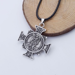 Collier de protection du saint patron Archange Saint Michel, médaille de saint catholique, bijoux de justice et de justice - Product Image 5