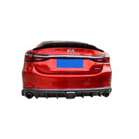 Diffuseur arrière noir brillant, kit carrosserie arrière compact pour Mazda6 Atenza