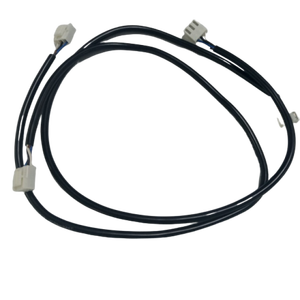 OEM 定制 2 针连接器线束电缆组件，2 芯黑色护套电缆，带压接端子（红/白线） - Product Image 2