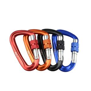 Mosquetón de Seguridad Tipo D de Aluminio Aeronáutico 7075, 12KN, para Escalada y Columpio al Aire Libre - Product Image 1