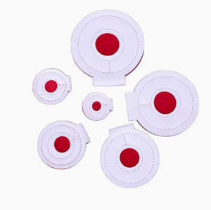 Durable PU Leather Outdoor Disc Targets Red White for <b>Shooting</b> Training & Precision Practice - Product Image 1