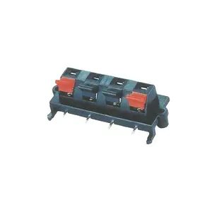 new style WP-057 Black 4 Pin WP Push Board Connector Block For Mount PCB Terminal