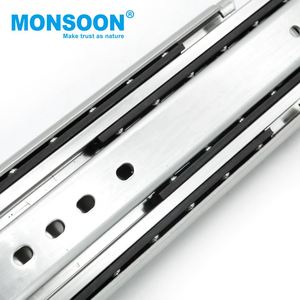 <span class=keywords><strong>Rail</strong></span> d'armoire industriel de 76mm de large porte d'armoire de cuisine roulement à billes en acier laminé à froid <span class=keywords><strong>rail</strong></span> coulissant de tiroir résistant <span class=keywords><strong>sans</strong></span> serrure - Product Image 5