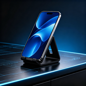 Support de téléphone réglable et pliable pour bureau, idéal pour la charge et la visualisation - Product Image 1