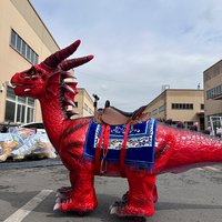 Manège de dinosaures animatroniques électriques pour parcs d'attractions, usage intérieur/extérieur, centres commerciaux, en acier étanche, directement de l'usine