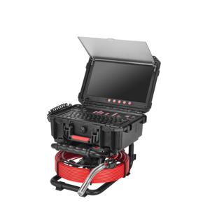 Caméra d'inspection de canalisation auto-nivelante QYTeco 30m HD 13,3 pouces 1080P 512Hz avec câble de 12,8 mm 5,3 mm - Product Image 2