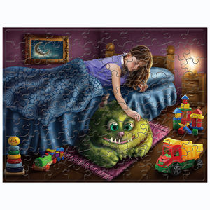 Jeu de Puzzle 100 pièces, Machine de découpe, imprimable personnalisée, Puzzle adulte avec boîte de couleur, jouets de divertissement gratuits - Product Image 2