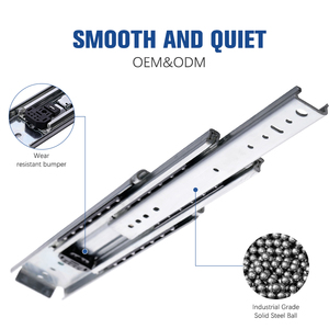 Foxslide thép cán nguội 3 phần Ngăn kéo trượt 227kg tải hoạt động trơn tru cho hộp công cụ ô tô - Product Image 2