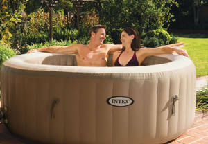 INTEX 28426 <span class=keywords><strong>Spa</strong></span> <span class=keywords><strong>Inflable</strong></span> con <span class=keywords><strong>Hidromasaje</strong></span> Ex 28404, <span class=keywords><strong>Spa</strong></span> de Burbujas Redondo de 196x71 cm, Piscina con Marco Completo, Piscina de <span class=keywords><strong>Spa</strong></span> Portátil <span class=keywords><strong>Inflable</strong></span> y Relajante - Product Image 3