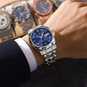 POEDAGAR, recién llegados, relojes de lujo a la moda para hombres, reloj de pulsera de acero inoxidable, relojes de cuarzo luminosos impermeables para hombres - Product Image 6